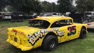 Vintage stock car racing Tri County Fair Speedway  Mendota Illinois [upl. by Joelle279]