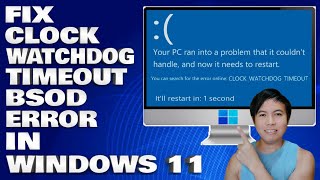 How To Fix Clock WatchDog Timeout BSOD error in Windows 1011 Solution [upl. by Aretina]