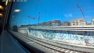 In Treno tra Roma Tuscolana e Roma Ostiense con la Action Cam Excelvan [upl. by Naeroled]