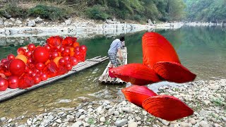 Riverbed Riches Unearthed Girl Finds Giant PearlBursting Mussel a OnceinaLifetime Find [upl. by Ardith337]