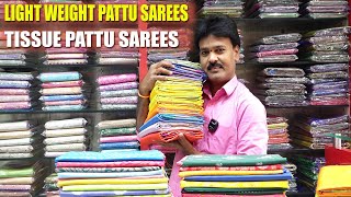 LIGHT WEIGHT PATTU SAREES amp TISSUE PATTU SAREES  SUDHAKAR SILKS [upl. by Reta]