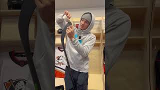 How Zegras Tapes his AG5NT Stick Pt2 hockey trevorzegras [upl. by Oznerol]