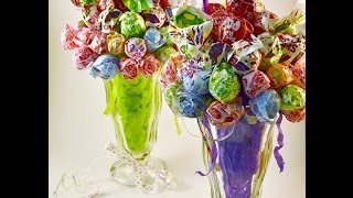 Edible Candy Bouquet Lollipop Malt Howto Video  RadaCutlerycom [upl. by Arno305]