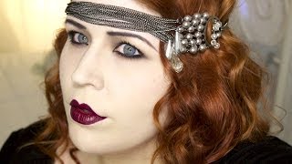 1920s Makeup Tutorial Great Gatsby Flapper [upl. by Nobel]