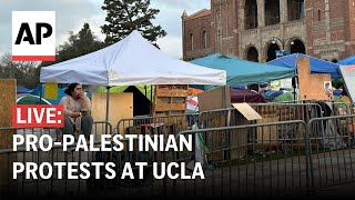 LIVE Police respond to proPalestinian protests at UCLA [upl. by Stoeber]