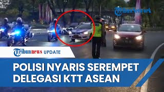 Penjelasan Polda Metro Jaya soal Mobil Patroli Hampir Serempet Delegasi KTT ASEAN Ada Tugas [upl. by Annaer551]