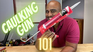 HOW TO USE A CAULKING GUN FOR THE FIRST TIME [upl. by Rosalinde76]