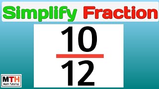 How to simplify the fraction 1012 simplified form  Reduce the fraction 1012 [upl. by Ayerf]