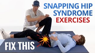 4 Exercises to Fix Internal Snapping Hip Syndrome Psoas Strengthening [upl. by Assiren]