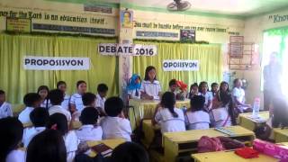 GRADE IV FILIPINO DEBATE PART I PONTONG [upl. by Eillo]