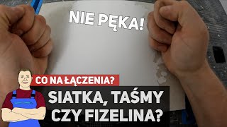 Siatka taśma papierowa amerykańska czy flizezina Co najlepsze na łączenia płyt TEST [upl. by Aleihs]