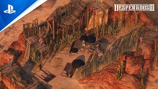 Desperados III  Money for the Vultures Part 3 Trailer  PS4 [upl. by Yrot]