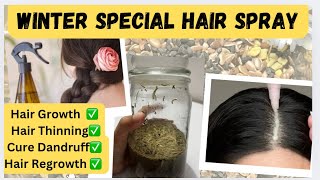 Hair Spray for Hair Growth at Home  Hair Regrowth  Hair thinning  Dandruff  Damage and Dry hair [upl. by Scevo79]