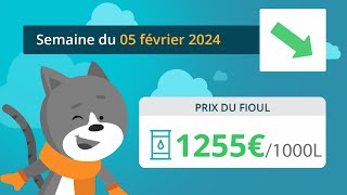 Prix ​​du fioul domestique  semaine du 5 février 2024 [upl. by Aniretak]