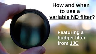 Using a variable ND neutral density filter in photo and video [upl. by Acireh]