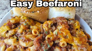 Easy Beefaroni easymeals weekdaymeal [upl. by Takakura415]