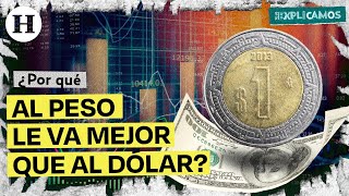 ¿Qué pasa con el peso ¿Por qué la moneda mexicana está superando al dólar  Te lo explicamos [upl. by Ailhad]