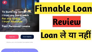 Finnable loan  Finnable loan review  finnable loan process  finnable app review [upl. by Laurice]