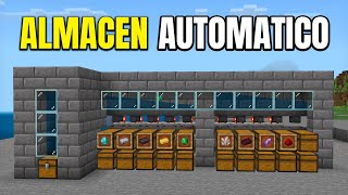 ORDENADOR de ITEMS AUTOMÁTICO ✅ 120  Minecraft Bedrock Item Sorter [upl. by Jenesia]