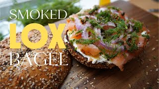 ASMR Lox Bagel  Smoked Salmon and Everything Bagel  Copycat Apollo Bagels from NYC [upl. by Badger]