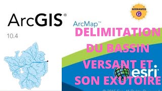 ARCMAP  DÉLIMITATION DU BASSIN VERSANT ET SON EXUTOIRE [upl. by Misaq]