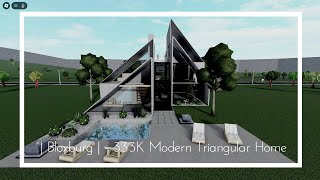 Bloxburg  333K Modern Triangular Home [upl. by Belicia]