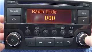 Enter Daewoo Radio Code Procedure [upl. by Aillimat]