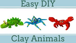 Easy Clay Animals for Beginners [upl. by Salim]