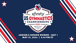 2024 Xfinity US Gymnastics Championships  Junior amp Senior Women  Day 1 [upl. by Guod538]