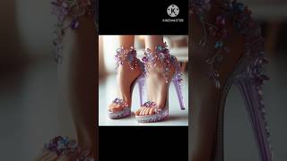 Beautiful pearl high heel sandal design 👠👠👠shorts trending [upl. by Helli639]