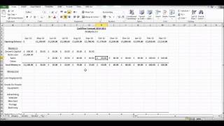 How to Create a Cash Flow Forecast using Microsoft Excel  Basic Cashflow Forecast [upl. by Lewison316]