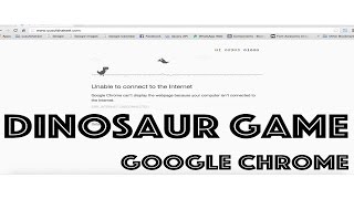 Chrome Offline Game  Dinosaur [upl. by Ennairod]