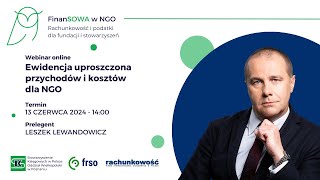 Ewidencja uproszczona przychodów i kosztów dla NGO [upl. by Lednek170]