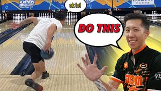 Darren Tang fixes my Bowling Release in 2 MINUTES with THIS ADVICE [upl. by Grae]