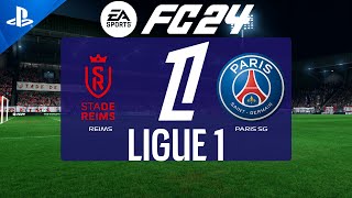 FC 24  Reims vs PSG  Ligue 1 2425  PS5 Full Match [upl. by Thorner72]