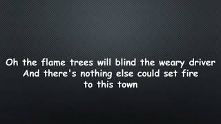 Cold Chisel  Flame Trees Lyric Video [upl. by Zetes589]