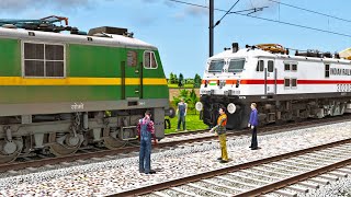 Locomotive Failed of Shatabdi Express Train and Rescued by WAG – 9 [upl. by Wolsky445]