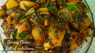 उंगलियां चाटने पर मजबूर कर देगी ये हरी प्याज़ की सब्जी Hari Pyaz ki Sabji  Spring Onion Recipe Aal [upl. by Pendergast]