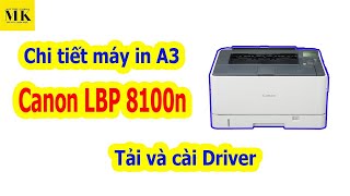 Máy in Canon LBP 8100n In A3 chuyên bản vẽ thiết kế [upl. by Rowell]