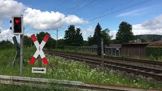 Bahnübergang GrötzingenKarlsruhe [upl. by Sayer]