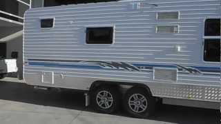 Billabong Grove II 22 foot rear ensuite caravan AVI by One Stop Caravan Shop Melbourne 0393037450 [upl. by Boy572]