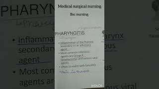 Pharyngitis medicaleducation medicalsurgicalnursing biology viralshort allaboutnorcet human [upl. by Eluj872]