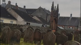 graveyard gravestone churchyard church moffat scotland [upl. by Ennove752]