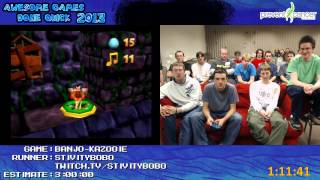 Banjo Kazooie  SPEED RUN 100 in 23456 by stivitybobo Awesome Games Done Quick 2013 N64 [upl. by Aekim]