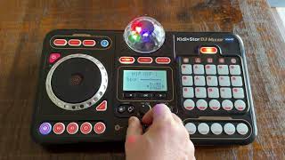 VTech Kidi DJ Mix Black Toy DJ Mixer for Kids with 15 Tracks and 4 Music Styles Review [upl. by Ahsile]