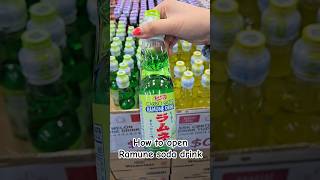 How to open Ramune Soda Drink [upl. by Mariska]