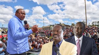 UHURU KENYATTA FINALLY SPEAKS TO KIKUYUS OVER RAILA AND RUTOS PATNERSHIP [upl. by Ynor]