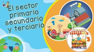 El Sector Primario Secundario y Terciario Videos Educativos para Niños [upl. by Sokul594]