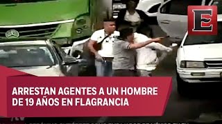 Policías encubiertos capturan a asaltantes de automovilistas [upl. by Laius542]