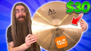 I ordered CHEAP cymbals from Temu [upl. by Nyrroc]